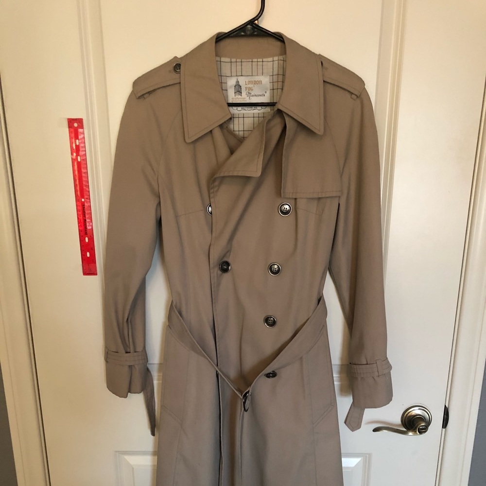 London Fog khaki trench coat